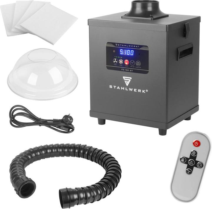 Produktbild Stahlwerk Rauchabsaugung FE-150 ST mit 3-fach-Filter und 150 W Absauganlage (Absauganlage)