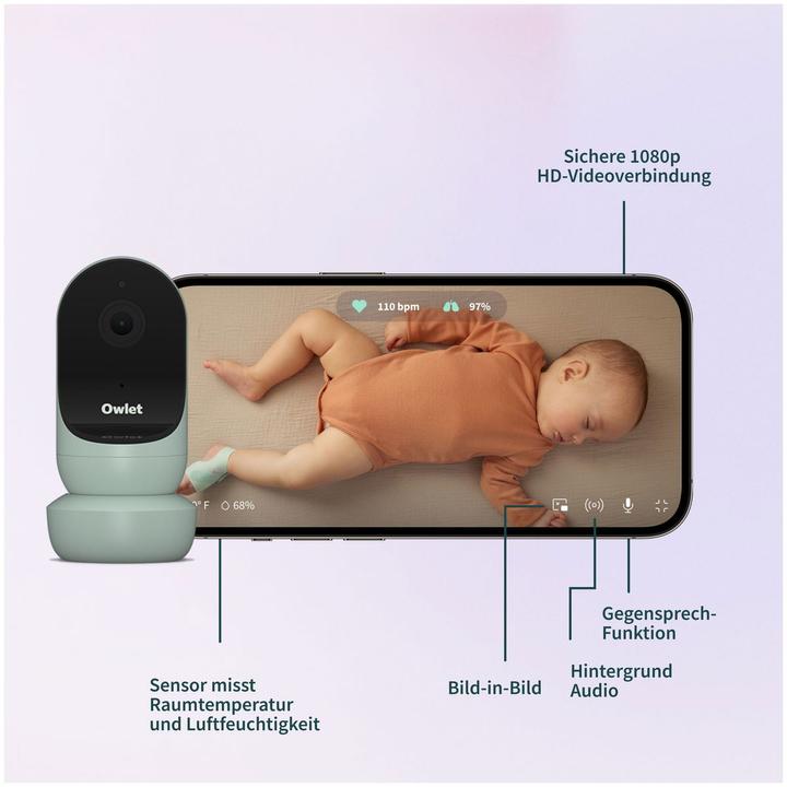 Actual product image Owlet Cam 2 (Video & Audio, 30 m)