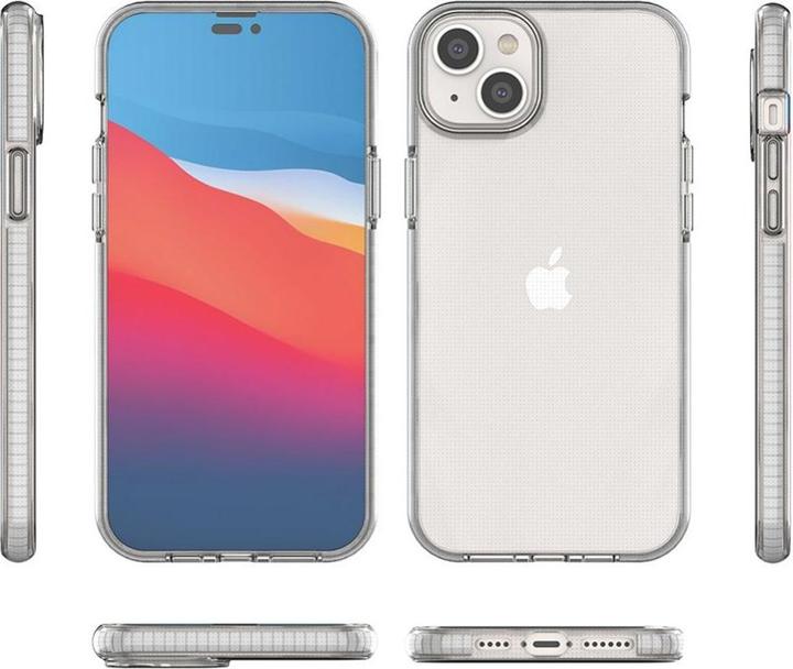 Actual product image Hurtel Spring Case case for iPhone 14 Plus silicone case with a frame light pink (Apple iPhone 14 Plus)