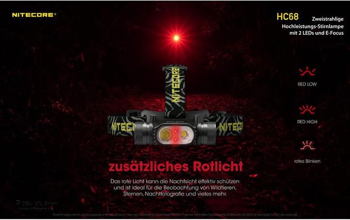 Produktbild Nitecore HC68 - 2000 Lumen, E-Focus (2000 lm)