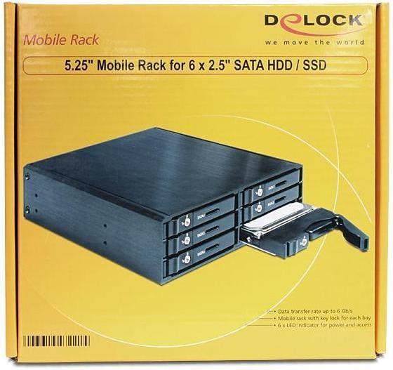 Productafbeelding Delock 5,25″ verwijderbaar frame voor.5″ SATA HDD / SSD