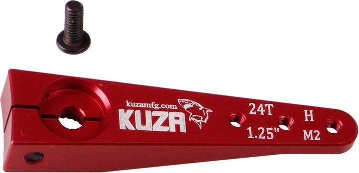 Kuza Servohebel 1-Arm Hitec 24T 32/26/20mm 1.25" M2 Heavy Duty V2 Aluminium