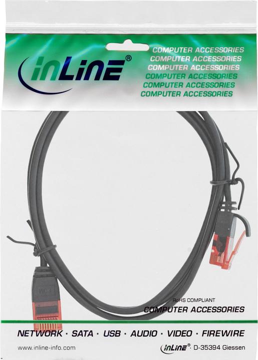 Image du produit InLine Câble de raccordement mince (U/UTP, CAT6, 2.50 m)
