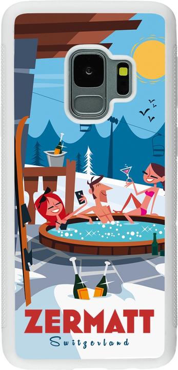 Actual product image PhoneLook Coque silicone rigide blanc Zermatt Mountain Jacuzzi (Samsung Galaxy S9)