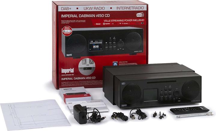 Image du produit Imperial Dabman i450 CD (DAB+ DAB, Webradio, VHF, FM, Bluetooth, WiFi)