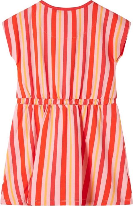 Produktbild VidaXL Kinderkleid mit Kordelzug Rosa und Rot 128,Material: 95 (128)