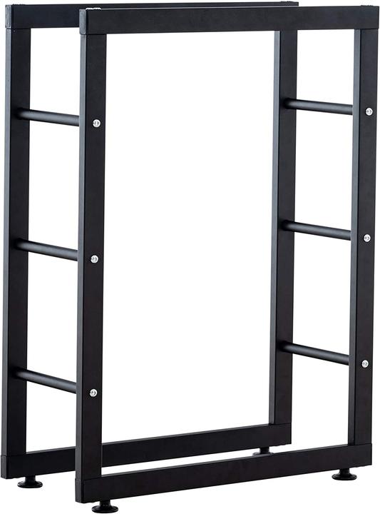 Actual product image CLP Firewood Rack Keri V2 25x60x100, black (25 x 60 x 100 cm)