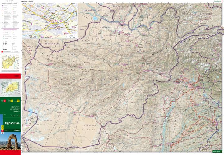 Immagine prodotto Afghanistan, carta stradale 1:1.100.000, freytag & berndt