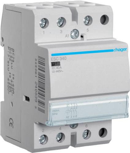 Immagine prodotto Hager Contattore HAG ESC340 40A, 3S, 230V