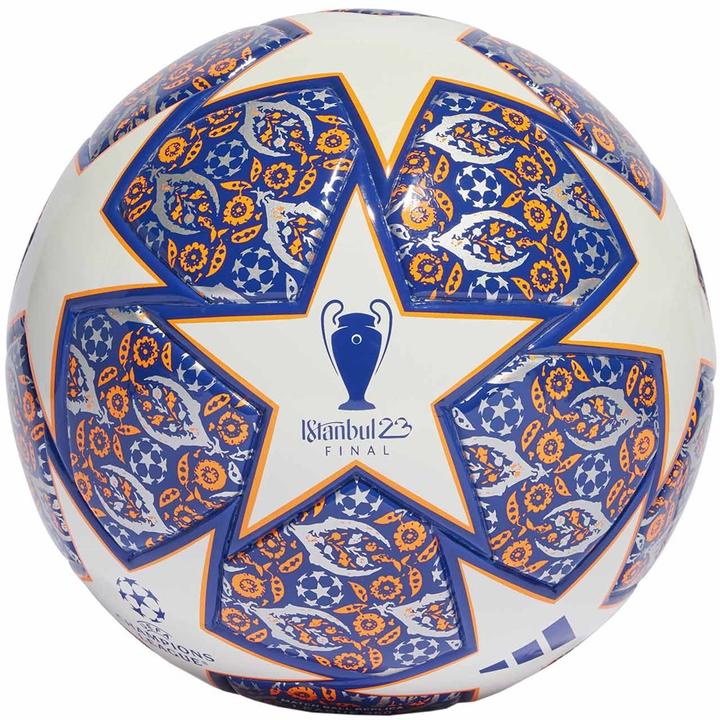 Image du produit adidas Piłka nożna Junior UCL 350 League Istanbul biało-niebiesko-pomarańczowa HT9008 4 (4)