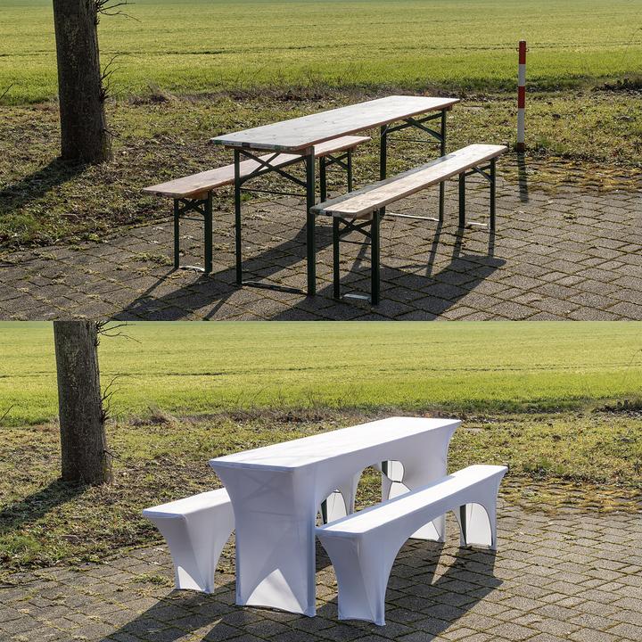 Image du produit Infactory Housses pour garniture de table de bière, 3 pièces
