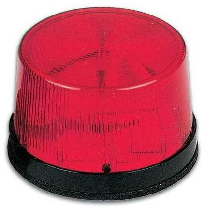 Image du produit Perel FLASH STROBOSCOPIQUE À LED - ROUGE - 12 VCC - ø 77 mm