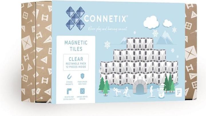 Produktbild Connetix Clear Rectangle Pack 12 pc