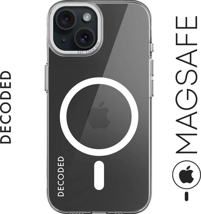 Actual product image Decoded Recycled Plastic Backcover iPhone 15 Transparent (Apple iPhone 15)