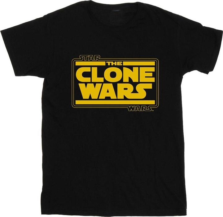 Immagine prodotto Star Wars Clone Wars Logo Maglietta Ragazzi (140, 146)