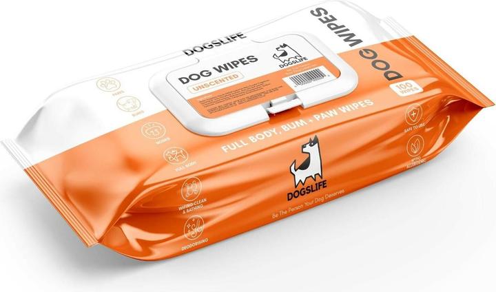 Actual product image DogsLife Scented Grooming Wipes 100 pieces (Dog, 2112 ml)