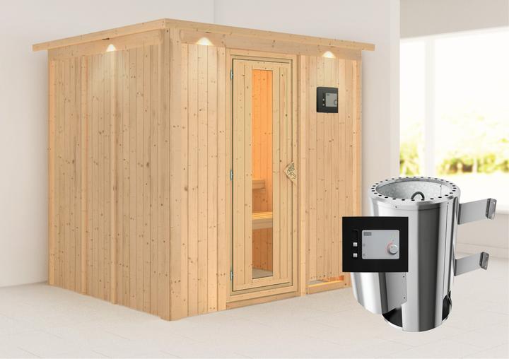 Image du produit Karibu Daria avec couronne de toit (Contrôle externe Plug & Play 3,6 KW)