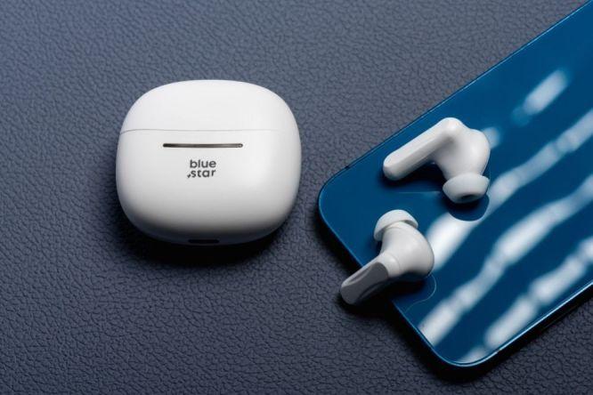 Actual product image Wired headphones Blue Star BLUE STAR wireless earphones bluetooth TWS BK44 white (Wireless)