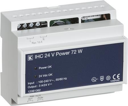 Actual product image LK IHC Control strømforsyning IHC strømforsyning 75 W, 24 Vd.c. stabiliseret switch mod