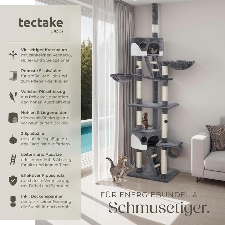 Actual product image tectake Hansi (260 cm, Grey/white)