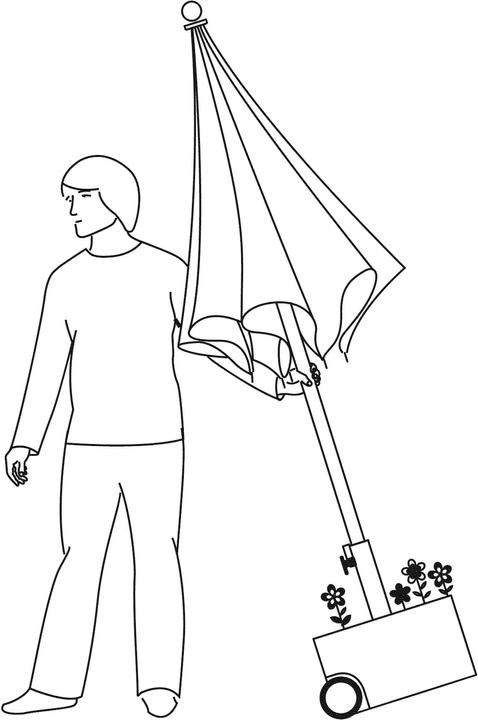 Produktbild XXD Flowerpower Bepflanzbarer Schirmständer