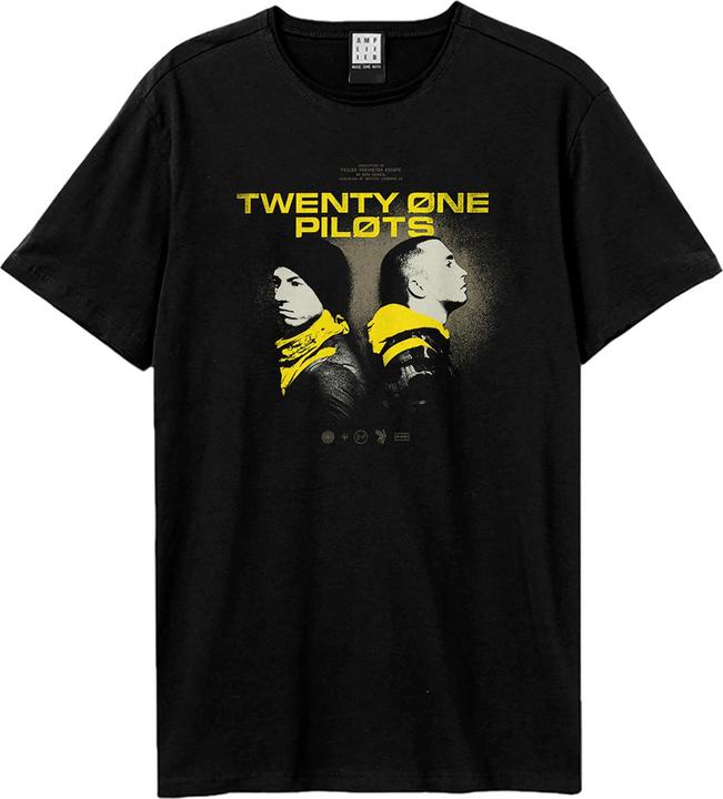 Actual product image Amplified Unisex Adult Back To Back Twenty One Pilots T-Shirt (L)