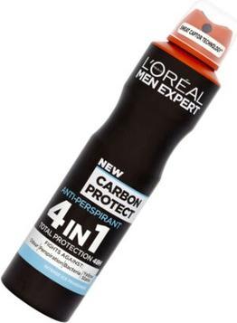 Produktbild L'Oréal Paris L'Oreal - Men Expert Carbon Protect 4W1 Anti-Perspirant Deodorant Spray 150Ml (Spray, 150 ml)