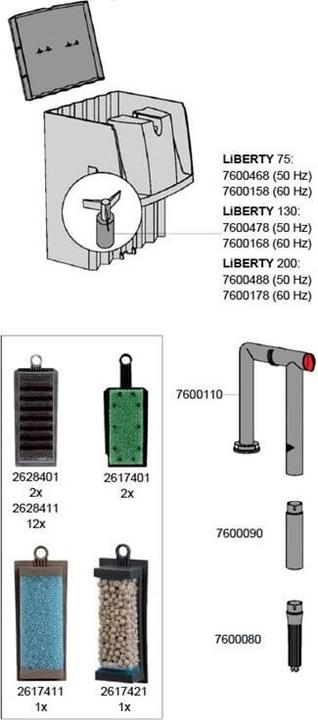Actual product image Eheim External filter, trailer filter LiBERTY 130 (130 l, External filters, Fresh water, Salt water)