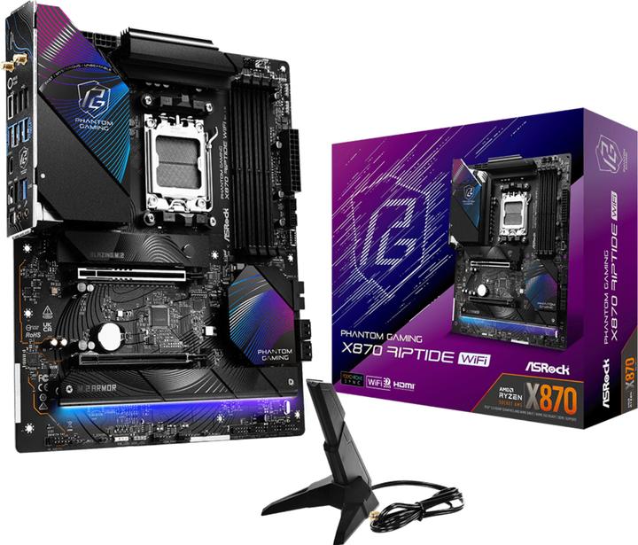 Actual product image AsRock Phantom Gaming X870 Riptide WiFi (AM5, AMD X870, ATX)