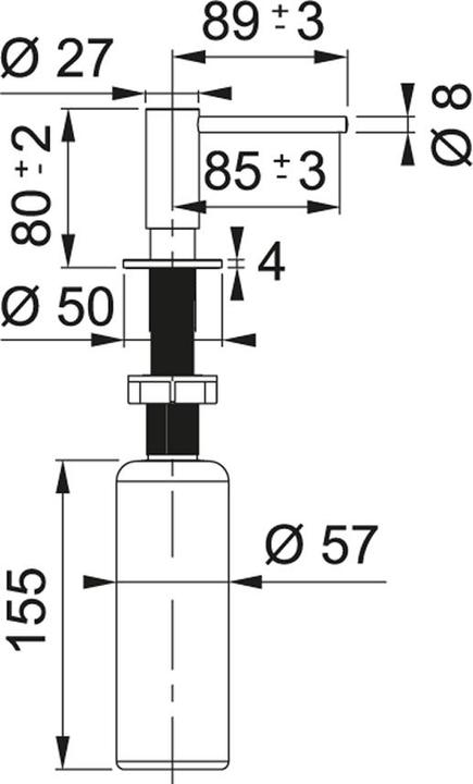 Image du produit Franke Distributeur de liquide à vaisselle Atlas Neo
