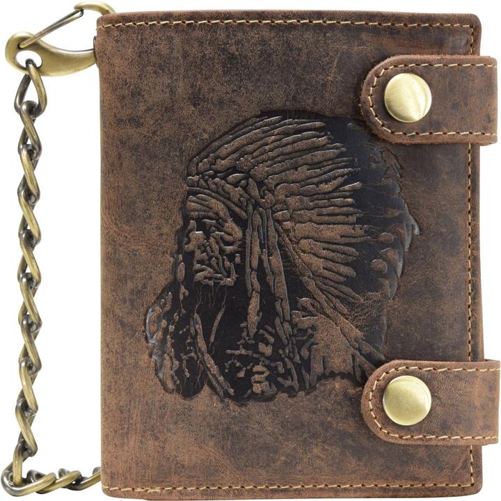 Actual product image Greenburry Vintage Indian wallet leather 10 cm