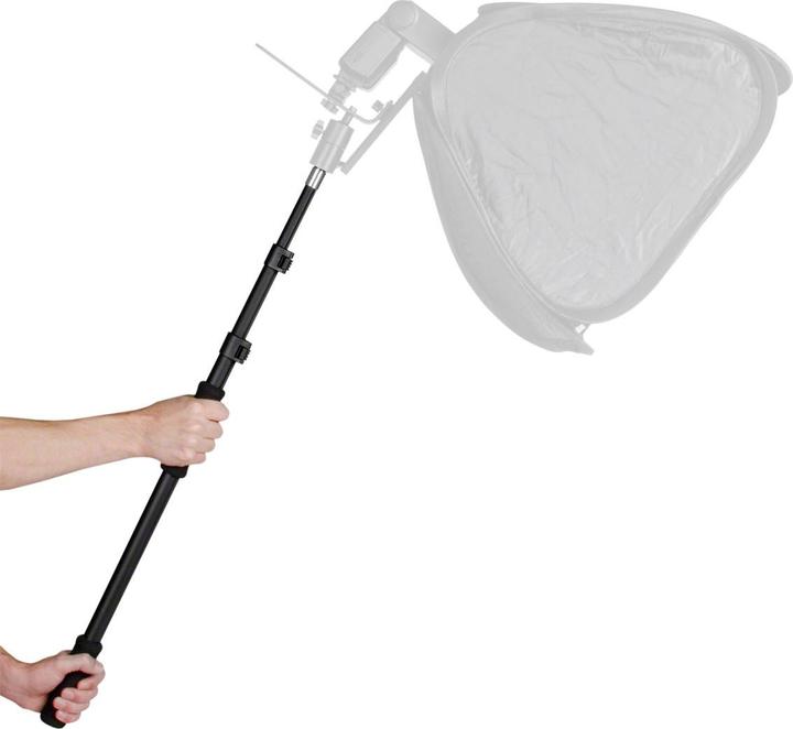Walimex TELESKOP Auslegearm mit Handgriff 63-163cm (Stativadapter)
