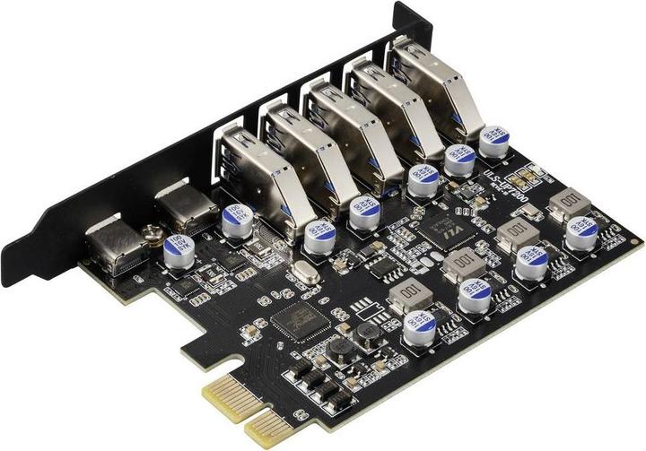 Produktbild Renkforce RF-6613198 5+2 Port USB 3.2 Gen 1 Controllerkarte USB-A (USB 3.0), USB