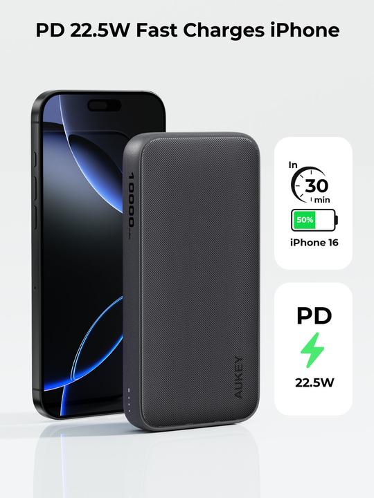 Produktbild Aukey Spark Go Plus (10000 mAh, 22.50 W, 37 Wh)