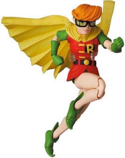 Actual product image Medicom Batman - The Return of the Dark Knight MAF EX Action Figures Batman Blue Version & Robin 11- 16 cm