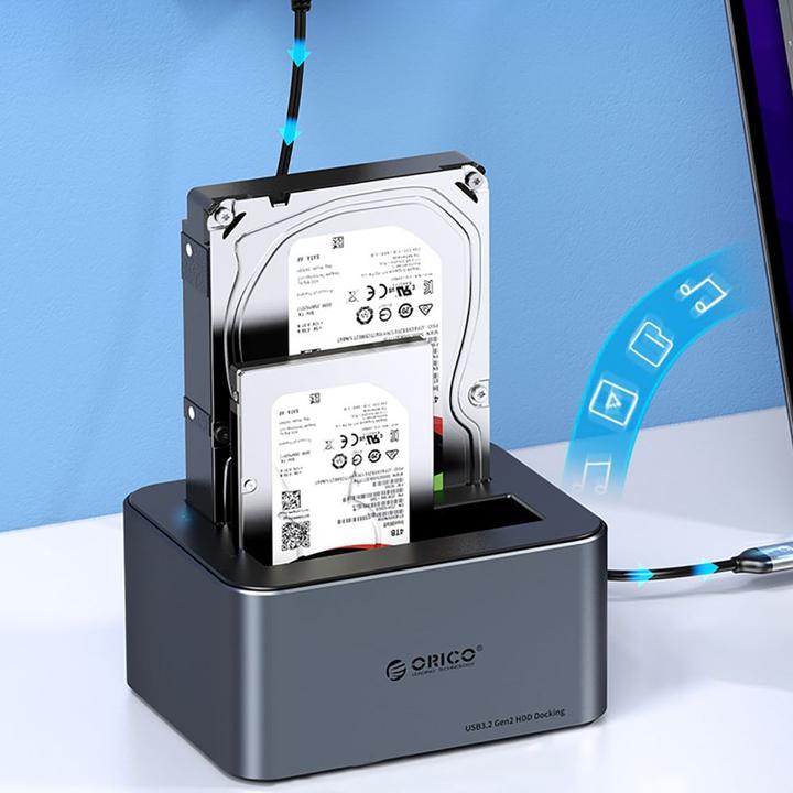 Immagine prodotto Orico Docking Station per HDD / SSD 6646C3-C a 4 unità per SATA da 2,5 pollici / 3,5 pollici, Grigio