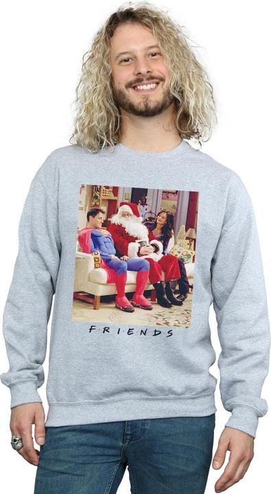 Actual product image Friends Mens Superman And Santa Sweatshirt (L)