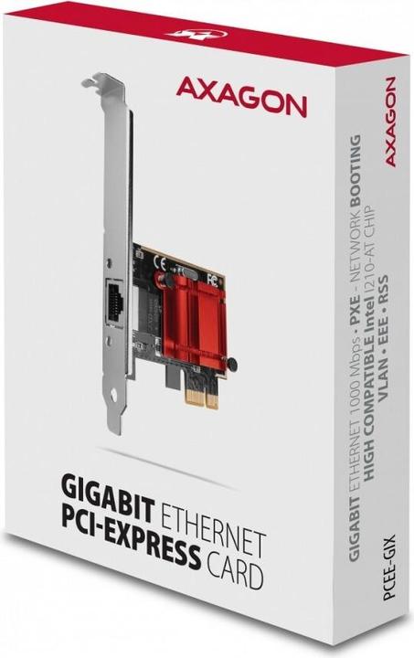Actual product image Axagon PCEE-GIX network card Internal Ethernet (Mini PCI Express)