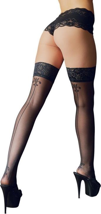 Produktbild Cottelli Collection Nahtstrümpfe mit Motiv (5)