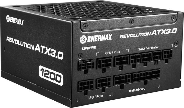 Immagine prodotto Enermax REVOLUTION ATX3.0 Enthusiast Gaming Streaming ATX PSU 1000W 80Plus Gold PCIe 5.0 Ready Full- (1200 W)