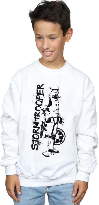 Produktbild Star Wars The Mandalorian Splat Stormtrooper Sweatshirt Jungen (140, 146)