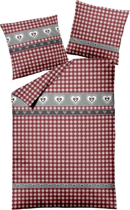 Image du produit Traumschlaf Coeurs de la campagne (Set de linge de lit, 155x220 cm + 80x80 cm)
