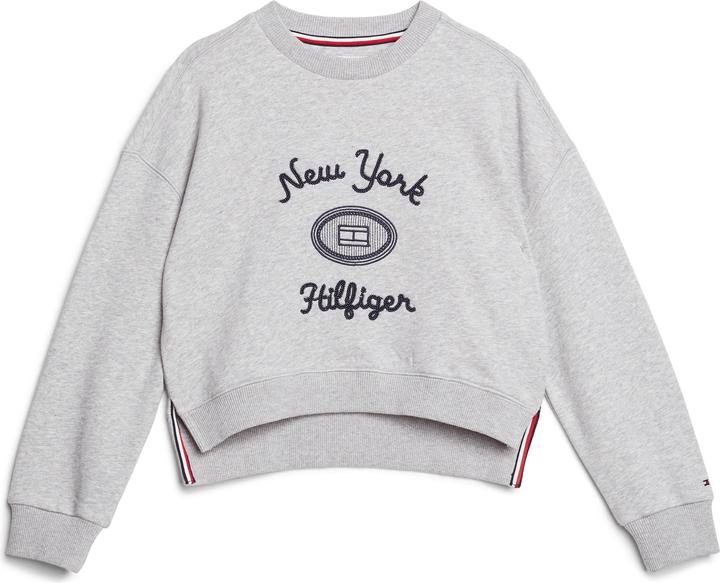 Produktbild Tommy Hilfiger Kids NY Geborduurde Sweater - Girls - Grijs - 14 jaar (14)