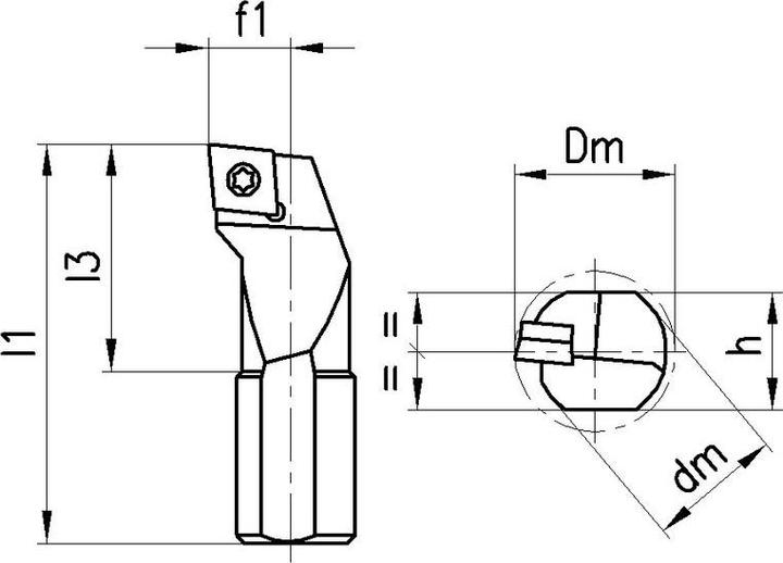 Actual product image 3M Boring bar