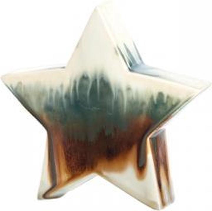 Leonardo Star with effect glaze 17cm