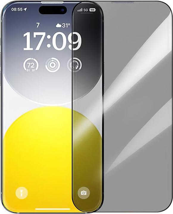 Image du produit Baseus Protection de la vie privée Verre trempé Diamond iPhone 15 Plus (1 pièce(s), Apple iPhone 15 Plus)