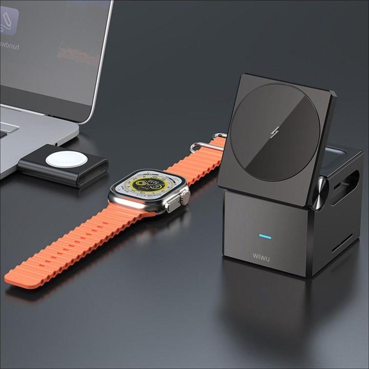 Actual product image Xtorm Wireless charger WiWU WiWU - Foldable Wireless Charger 3in1 Wi-W030 15W (15 W)