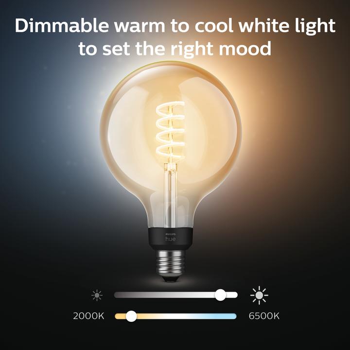 Actual product image Philips Hue Philips E27 single pack Giant Globe (E27, 7 W, 550 lm, 1 x, G)
