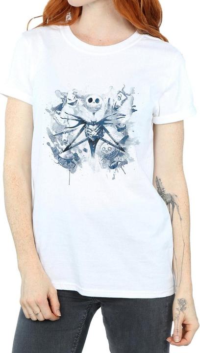 Immagine prodotto Disney Nightmare Before Christmas Paint Spray Carers Maglietta Ampia Donna (S)