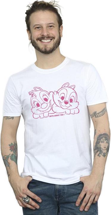 Actual product image Disney Mens Chip 'n' Dale Nuts About You T-Shirt (XL)